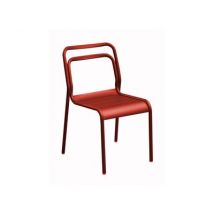 Chaise de jardin Eos rouge en aluminium PROLOISIRS