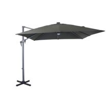 Parasol déporté led 2,70x2,7 m gris PROLOISIRS livraison gratuite à domicile