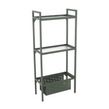 Etagère de balcon modèle 2 en acier vert PROLOISIRS Livraison à domicile incluse