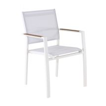 Fauteuil de jardin Games crème en aluminium PROLOISIRS
