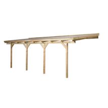 Pergola adossée - 671 Imprégné - 704 x 306 cm Livraison gratuite domicile WEKA