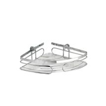 Petite étagère de salle de bain d'angle acier inox Premium WENKO