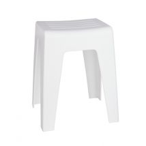Tabouret de salle de bains blanc Kumba WENKO