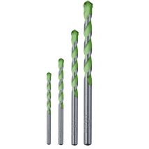 Forets béton diamètre 5, 6, 8 et 10 mm par 4 en coffret AKKU-TOP