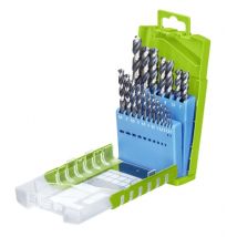 Forets métal HSS diamètre 1 à 10 mm par 19 en coffret AKKU-TOP
