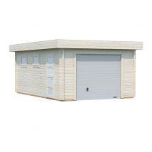 Garage bois Bois Naturel Rasmus 19m2 PALMAKO