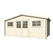 Abri de jardin Bois Naturel Luxembourg 1 13m2 WHITE_WOOD