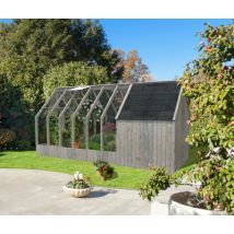 Abri de jardin Emilia ExtensionGris 4 m2 Autoclave PALMAKO