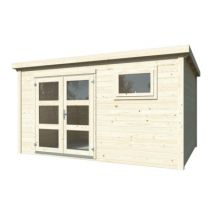 Abri de jardin bois Lya2 Naturel 10,5m2 PALMAKO
