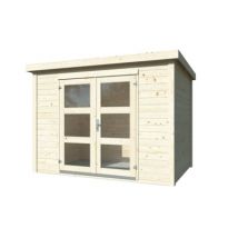 Abri de jardin bois Olivia Naturel 5m2 PALMAKO