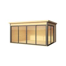 Abri de jardin bois Domeo 4+ 44 mm - 12,80 m²