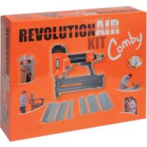 Agrafeuse cloueuse pneumatique avec clous et agrafes Comby Kit REVOLUTION'AIR