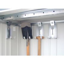 Supports d'outils par 4 pour abris de jardin BIOHORT