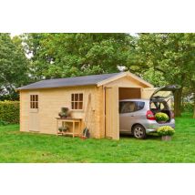 Garage bois DILLON 34 mm - 15,60 m²