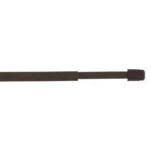 Tringle de vitrage plate extensible en métal de 0.8 à 1.4 m Finition Marron par 2 - MOBOIS