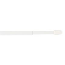 Tringle de vitrage plate extensible en métal de 0.8 à 1.4 m Finition Blanc par 2 - MOBOIS