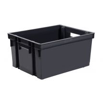 Bac plastique 30 litres gris