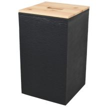 Coffre à granulés de bois carre stone 36 litres EDA