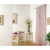 Lambris PVC Country aspect bois fin blanc - 8 x 375 x 2600 mm - GROSFILLEX