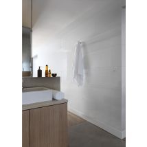 Lambris PVC Attitude blanc lame aboutable - 8 x 375 x 2600 mm - GROSFILLEX