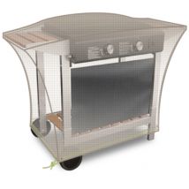 Housse de protection pour meuble plancha grise mastic 110 x 60 x 60 cm JARDILINE