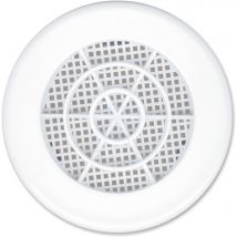 Grille d'aération ronde blanche diamètre 80 mm avec moustiquaire AUTOGYRE