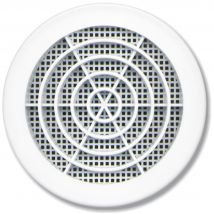 Grille d'aération ronde blanche diamètre 100 mm avec moustiquaire AUTOGYRE