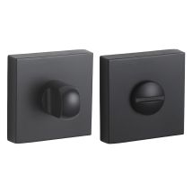 Rosaces carrées 50 x 50 mm à condamnation noir mat par 2 FROSIO