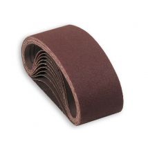 Bandes 75 x 533 mm pour ponceuse à bande - grain 120 par 3 SEA