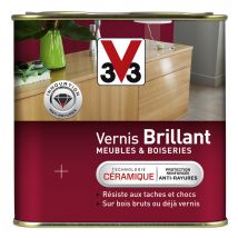 Vernis brillant meubles et boiseries incolore 0,5 l V33