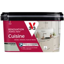 Peinture de rénovation pour cuisine vert sauge finition satinée 2L - V33