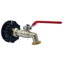 Kit adaptateur en plastique pour cuve de 1000L avec robinet laiton - BOUTTE