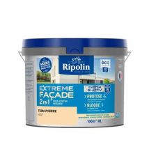 Peinture Façade-Mat-10L-Ton Pierre - RIPOLIN