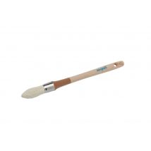 Pinceau à rechampir manche bois Laser touch n°3/0 pour peinture acrylique diamètre 15 mm NESPOLI