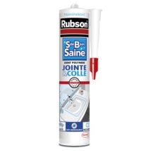 Colle Joint Silicone polymère Salle de bain Saine transparent 280 ml RUBSON