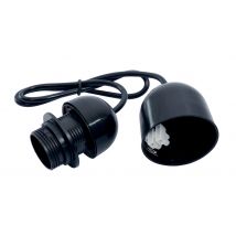Monture plastique E27 pour suspension noir - GEFOM