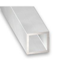 Tube carré aluminium brut 20 x 20 x 1,5 mm 2 m CQFD