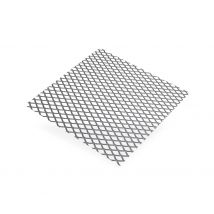 Tôle métal déployé acier brut 500 x 250 mm épaisseur 0,5 mm CQFD