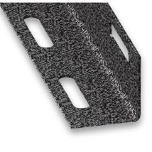 Cornière égale perforée PAF gris martelé 27 x 27 mm 2 m CQFD