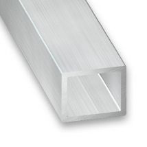 Tube rectangulaire aluminium brut 12 x 10 x 1 mm 1 m CQFD