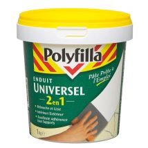 Enduit universel 2 en 1 en pâte 1 kg POLYFILLA