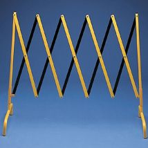 Barrière de chantier droite extensible jaune et noir MOTTEZ