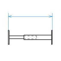 Grille de défense téléscopique de 55 à 103 cm 1 barreau MOTTEZ