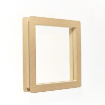 Hublot de porte MDF carré MOTTEZ