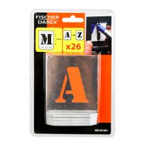 Pochoirs 26 lettres - FISCHER DAREX