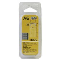 Agrafes A6 6 mm par 1800 FISCHER DAREX