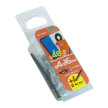 Rivets 4 x 16 mm pour plaque d'immatriculation par 48