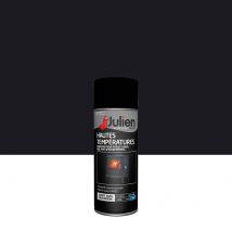 Peinture en aérosol hautes températures 600° noir 400 ml JULIEN