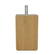 Pied de lit carré bois 50 x 50 x 80 mm