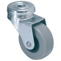 Roulette pivotante à oeil diamètre 42 mm